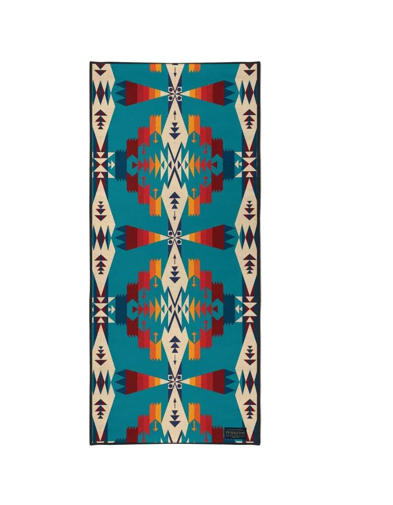 Yoga Towel | Lightweight | Turquoise | Silicon Non Slip Nubs | Microfiber | Yune Yoga | Tucson Turquoise - Yune Yoga