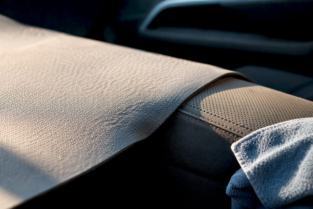 Warped yoga mat edge after heat exposure