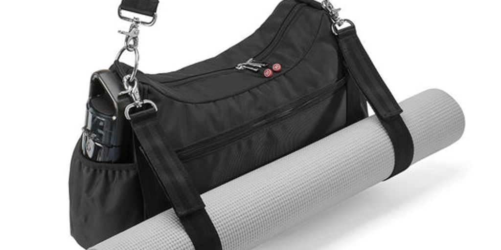 gym bag with yoga mat holder