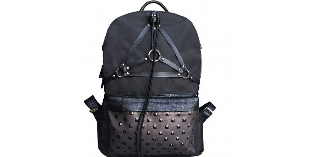 yoga mat backpack in a serene outdoor setting