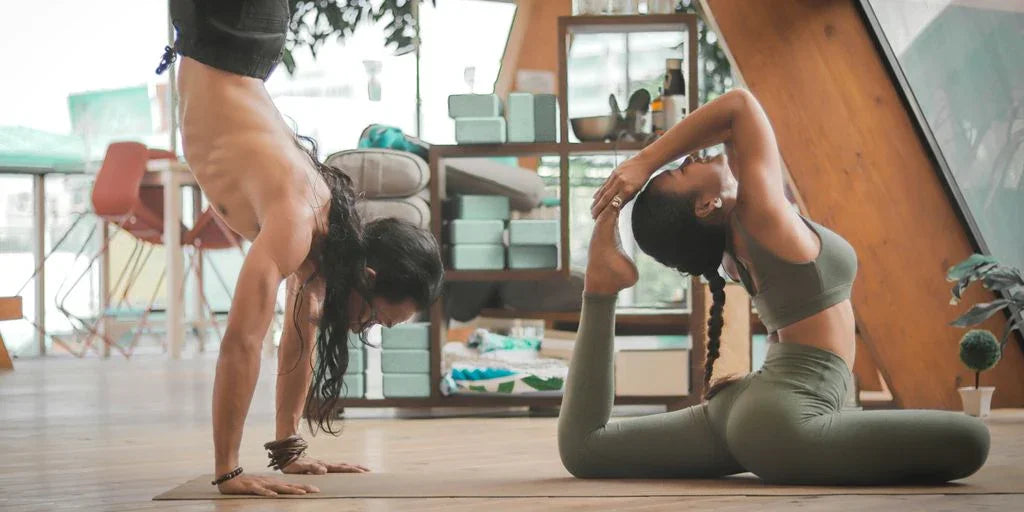 woman stretching