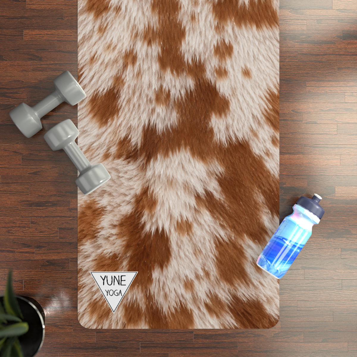 Jack Russel Terrier Red Piebald Color Yoga Mat — Non-Slip Rubber Exercise Mat with Cozy Luxe Design