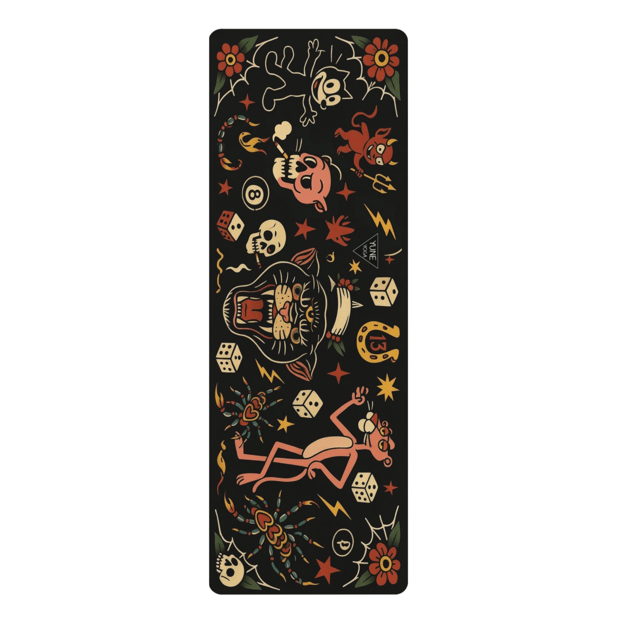 Yoga Mat - Tattoo Design- Macabre