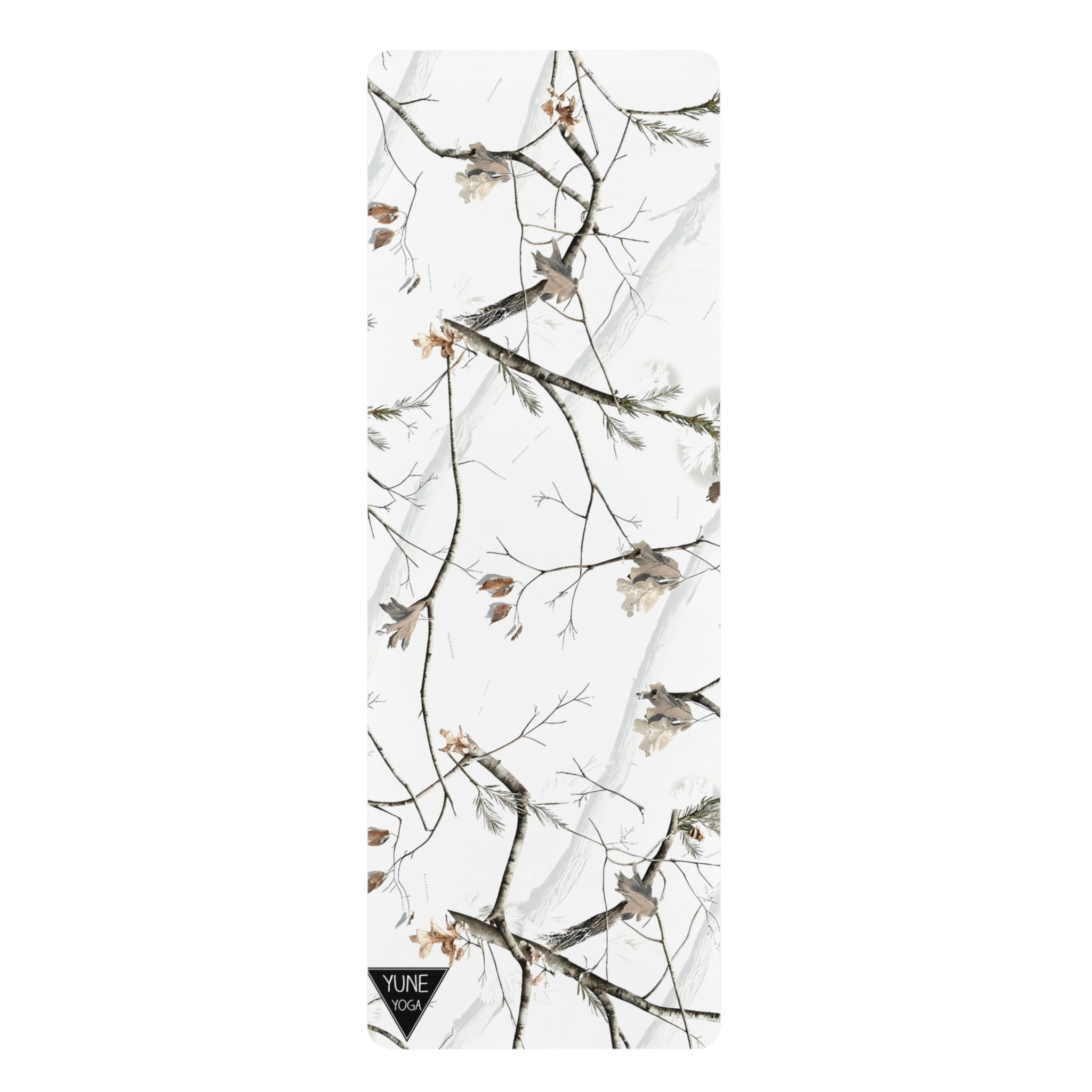Yoga Mat - Non Slip Rubber Material White Camo
