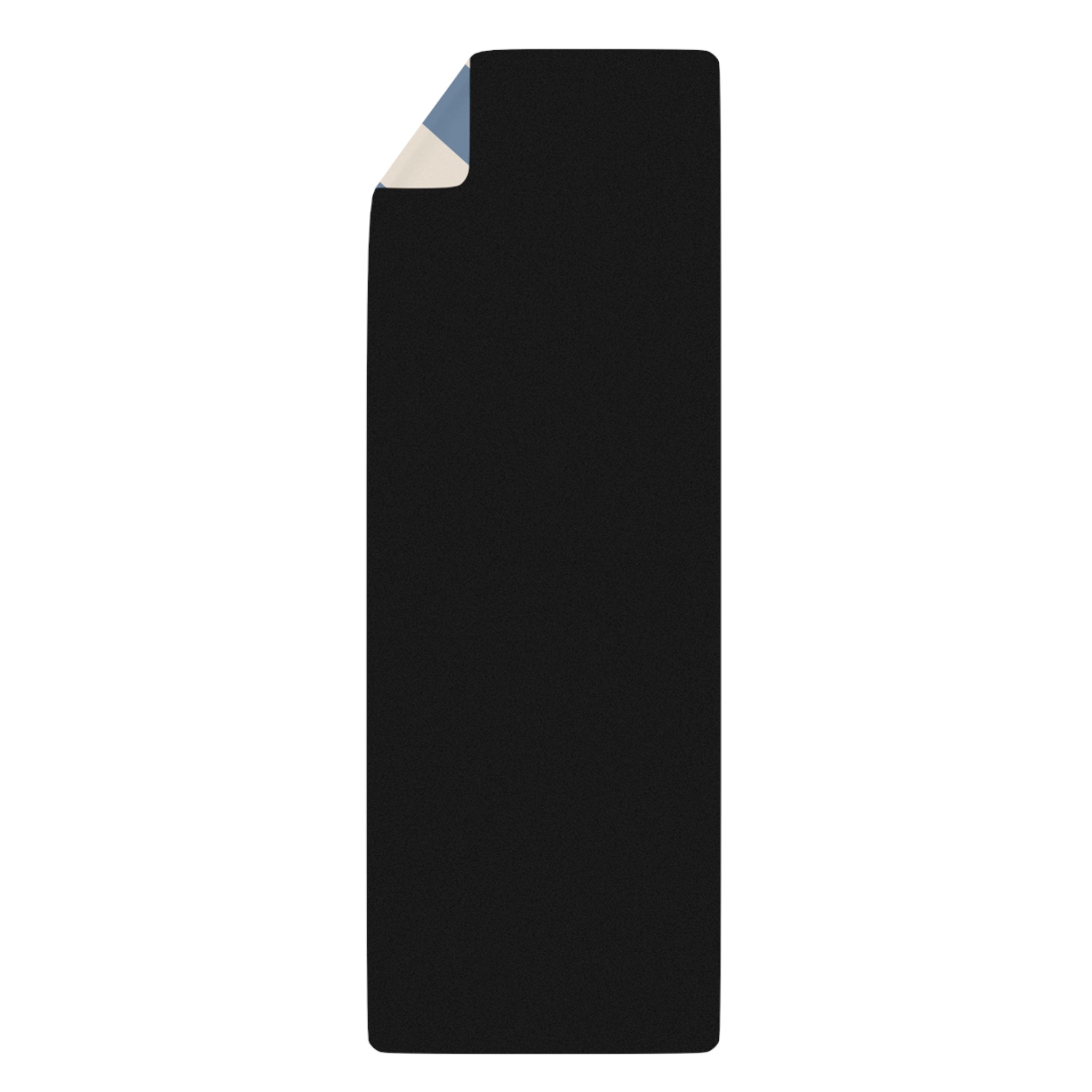 Stripe Pattern Blue Natural Rubber Yoga Mat