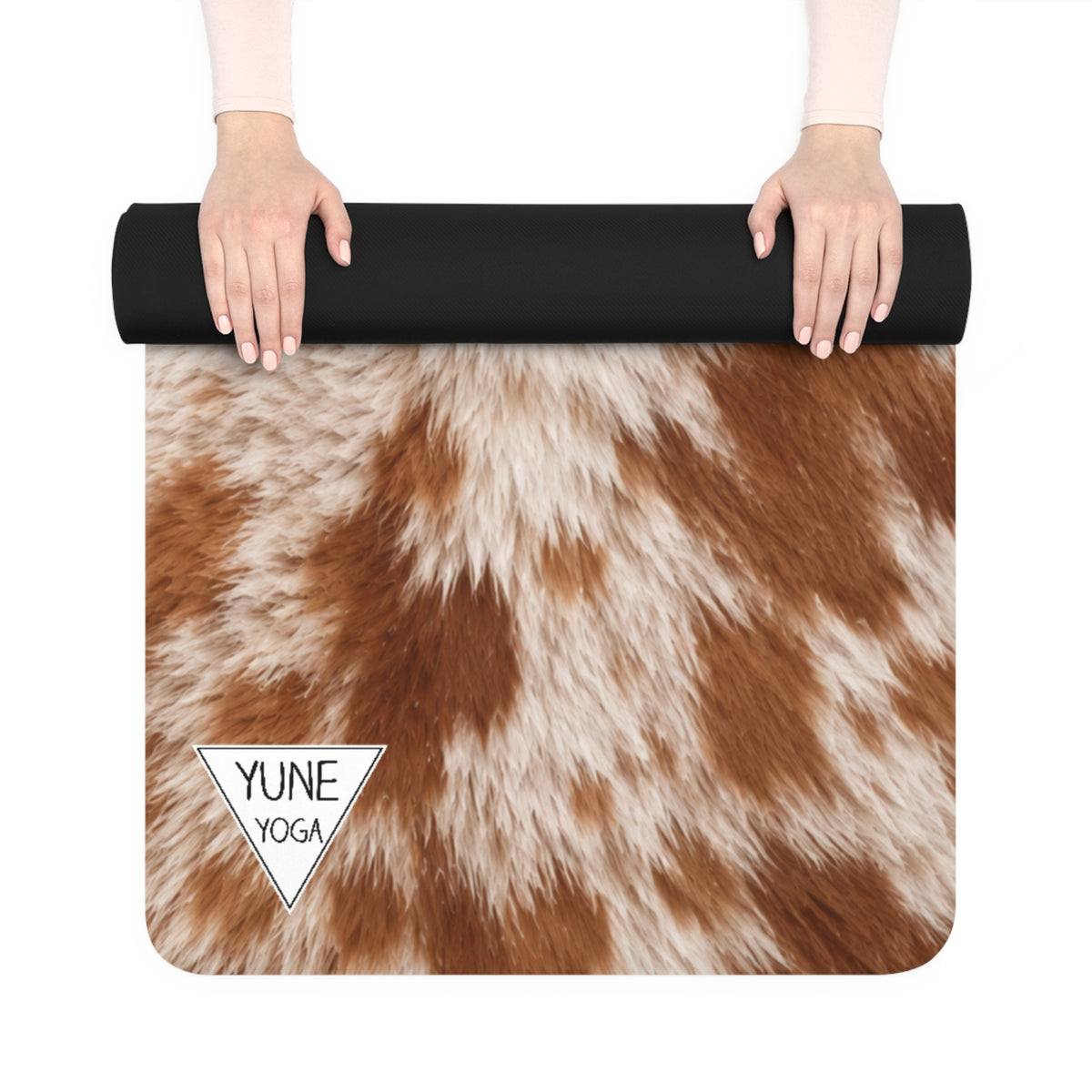 Jack Russel Terrier Red Piebald Color Yoga Mat — Non-Slip Rubber Exercise Mat with Cozy Luxe Design