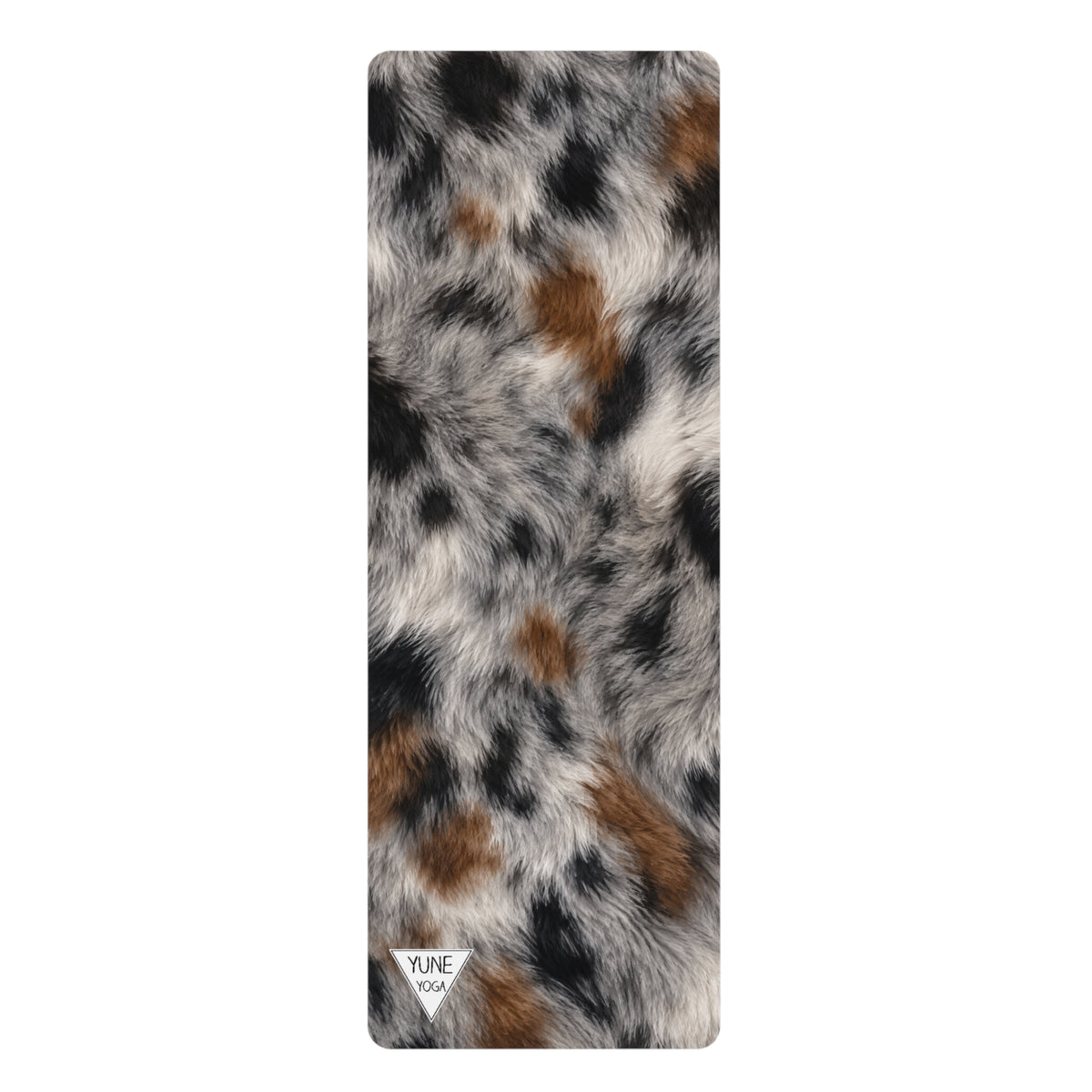 Mini Australian Shepard Dapple Color Yoga Mat — Non-Slip Rubber Exercise Mat with Cozy Luxe Design
