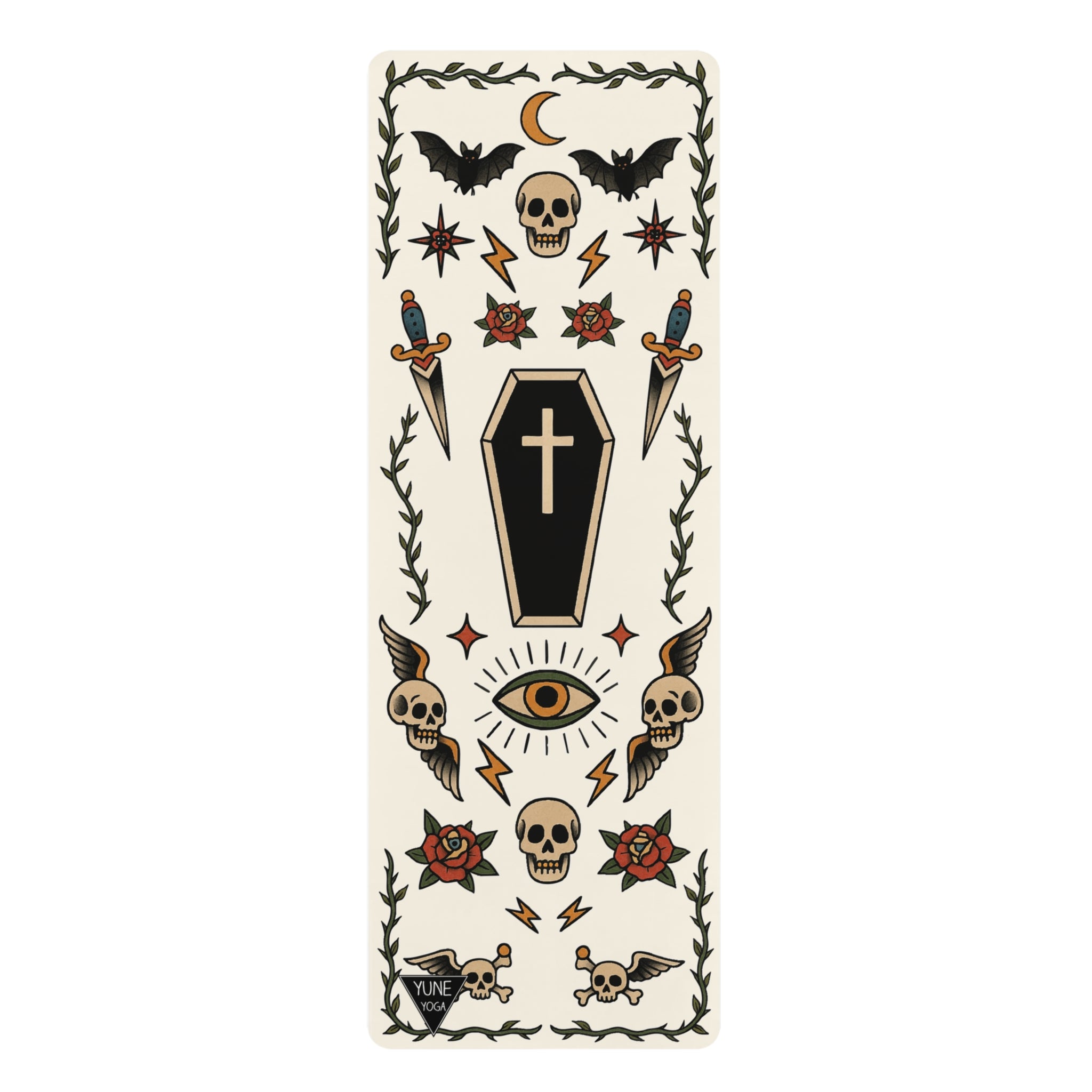 Yoga Mat - Tattoo Design- Baby Bat
