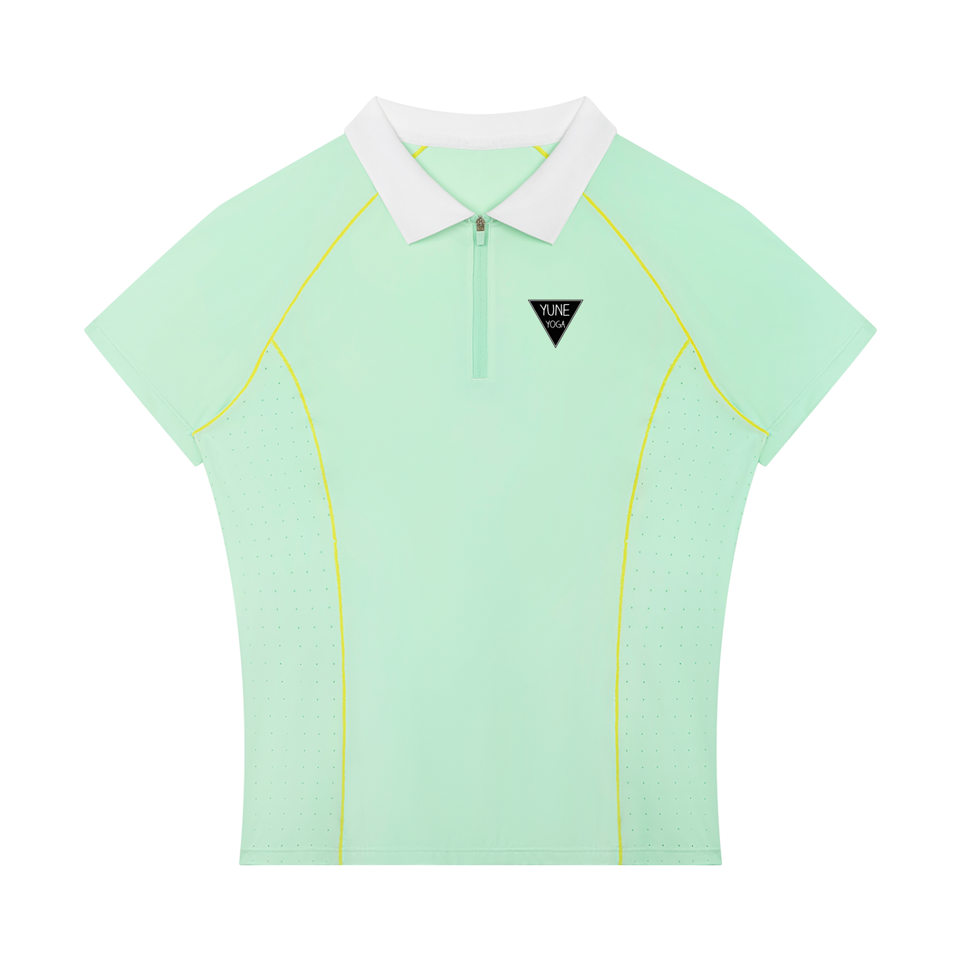 Women’s Slim Fit Quarter-Zip Polo Shirt