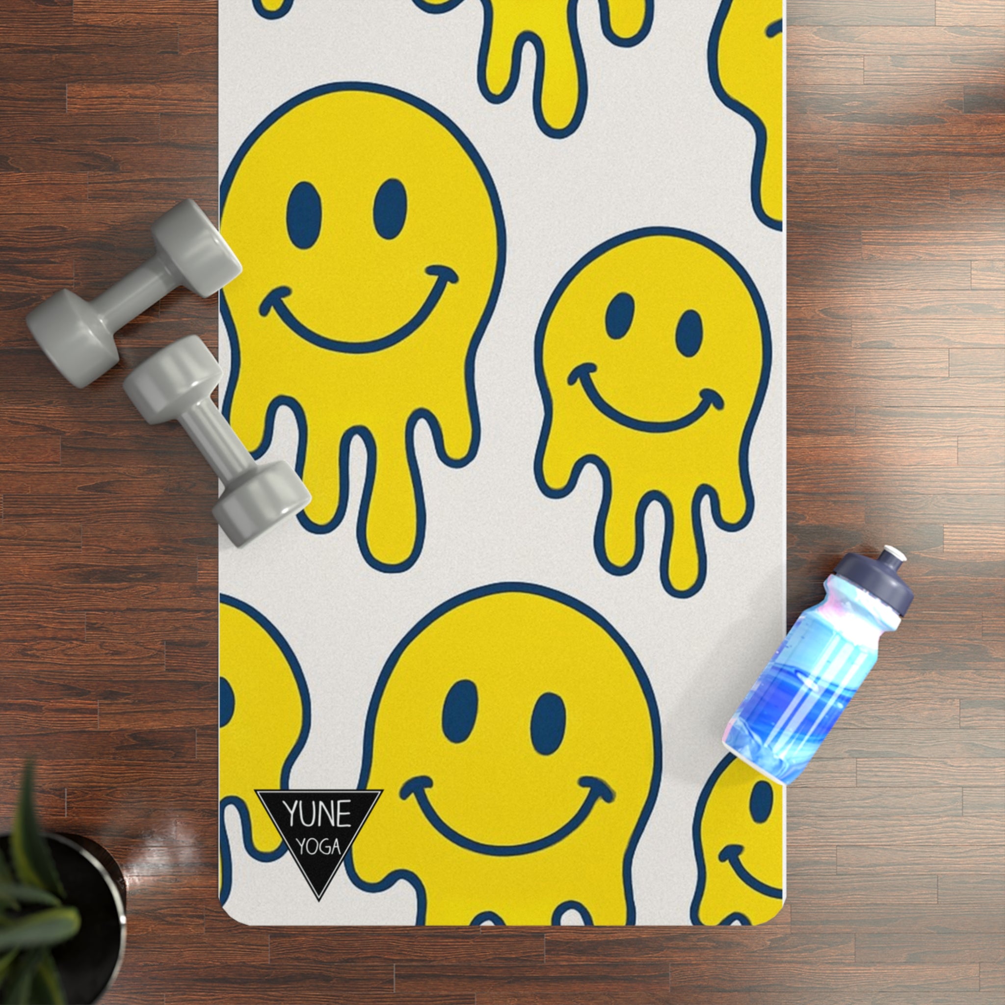 Happy Face Natural Rubber Yoga Mat