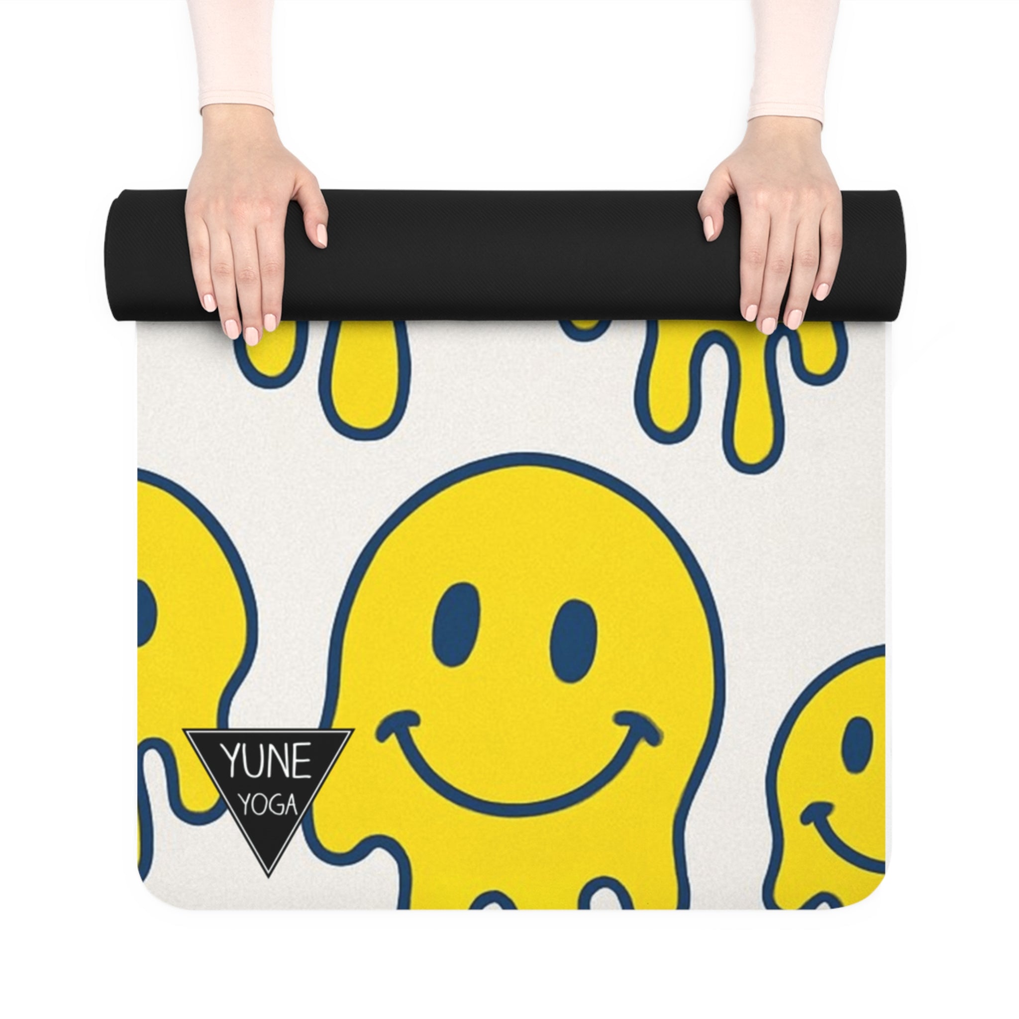 Happy Face Natural Rubber Yoga Mat