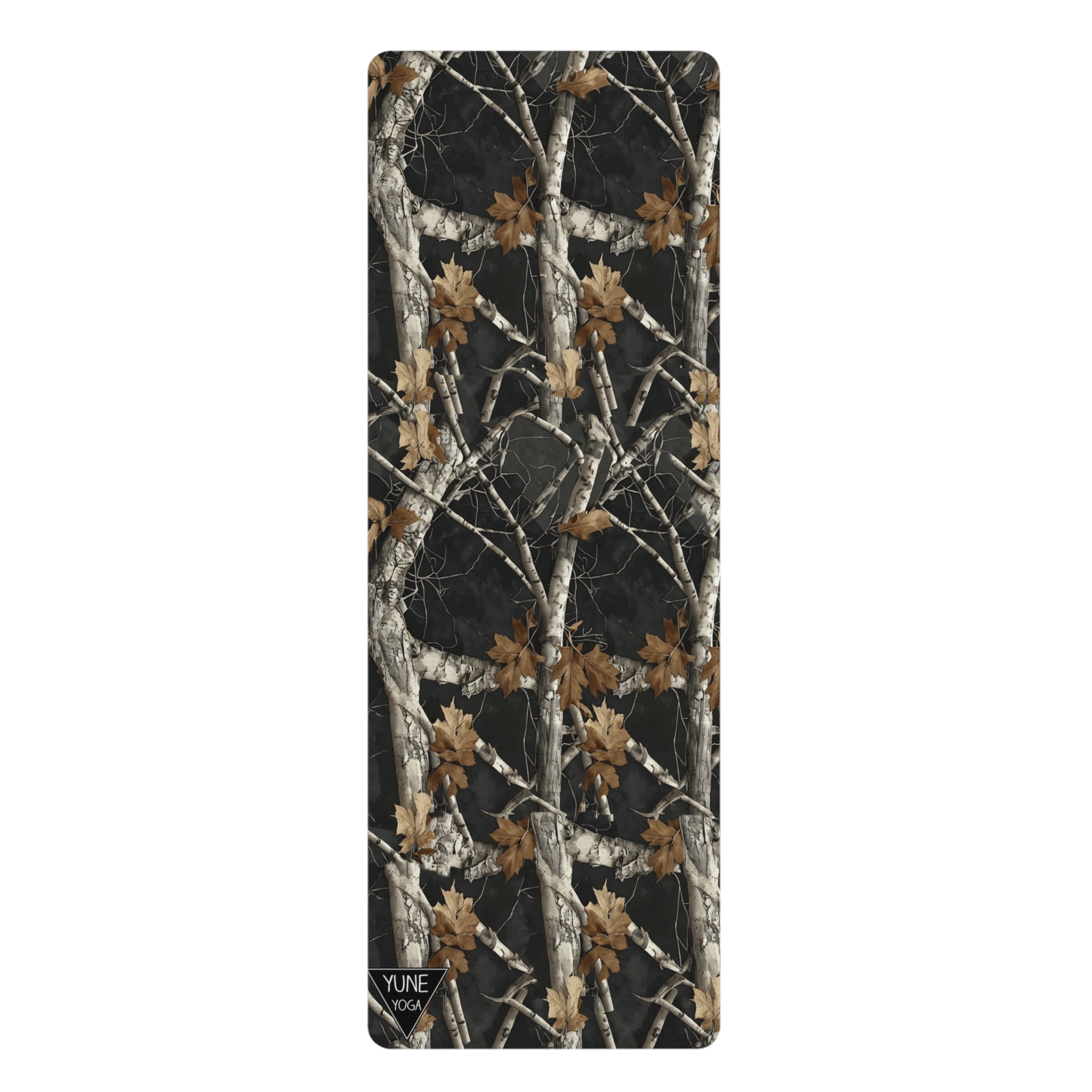 Yoga Mat - Non Slip Rubber Material Grey Camo
