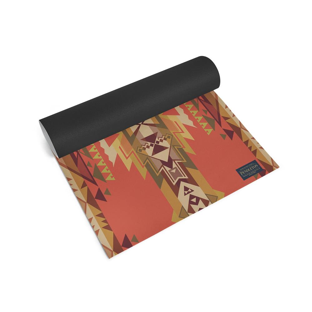 red yoga mat