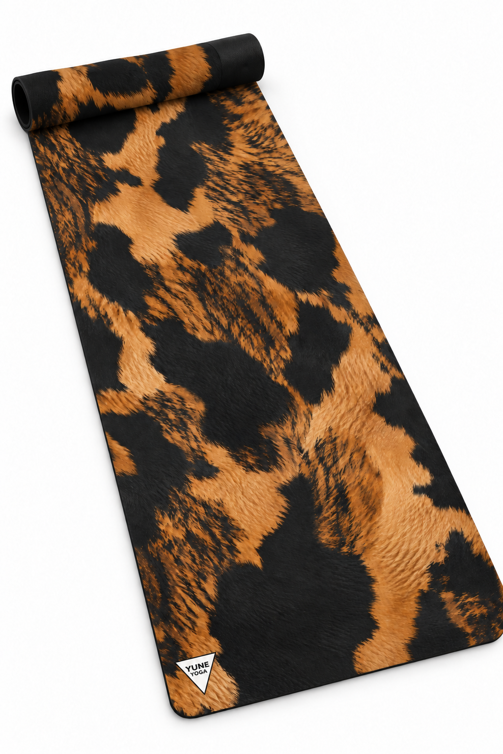 Black and Tan Boxer Yoga Mat — Non-Slip Rubber Exercise Mat Dog Yoga