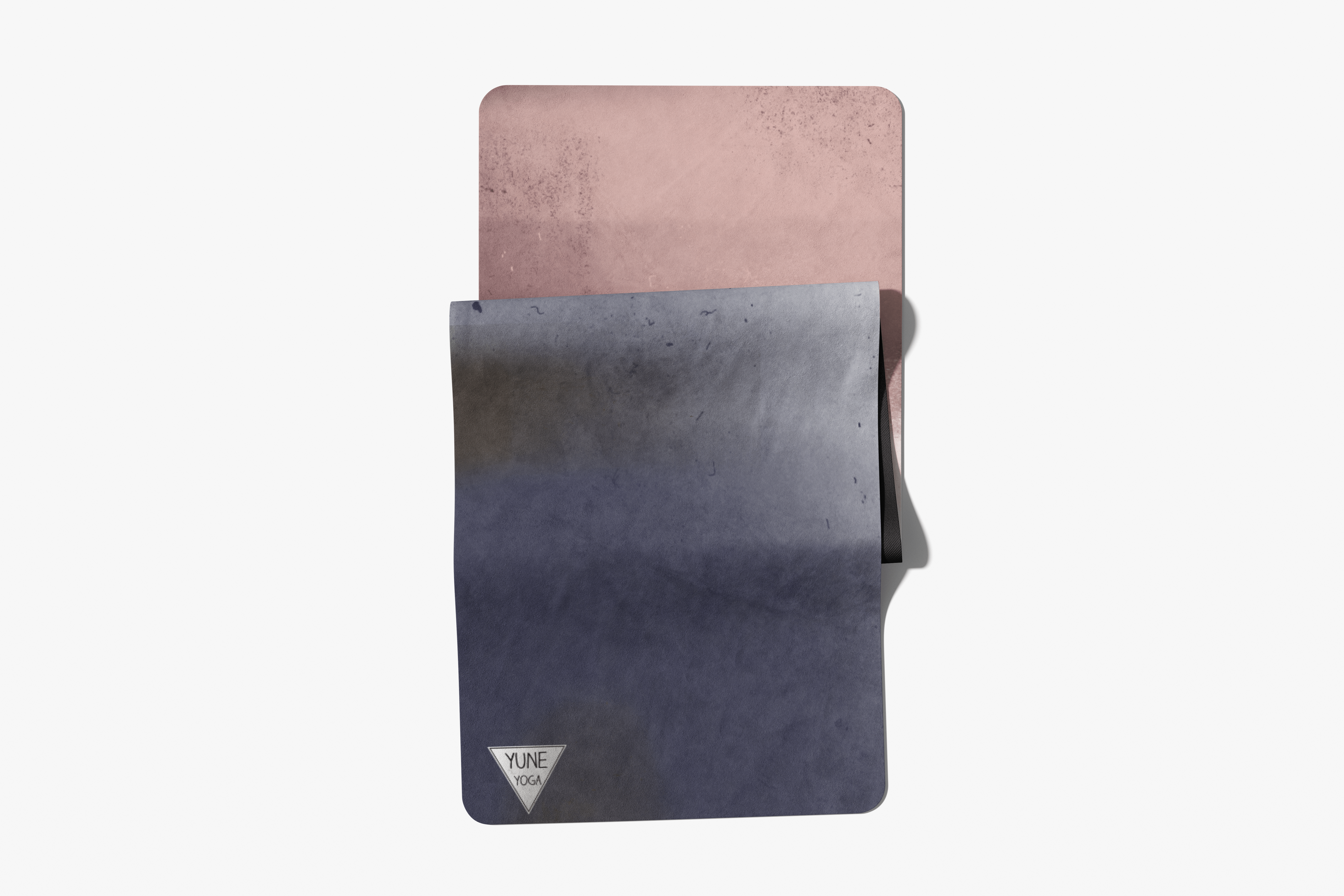 Gray and pink rectangular product with a brand logo on a white background