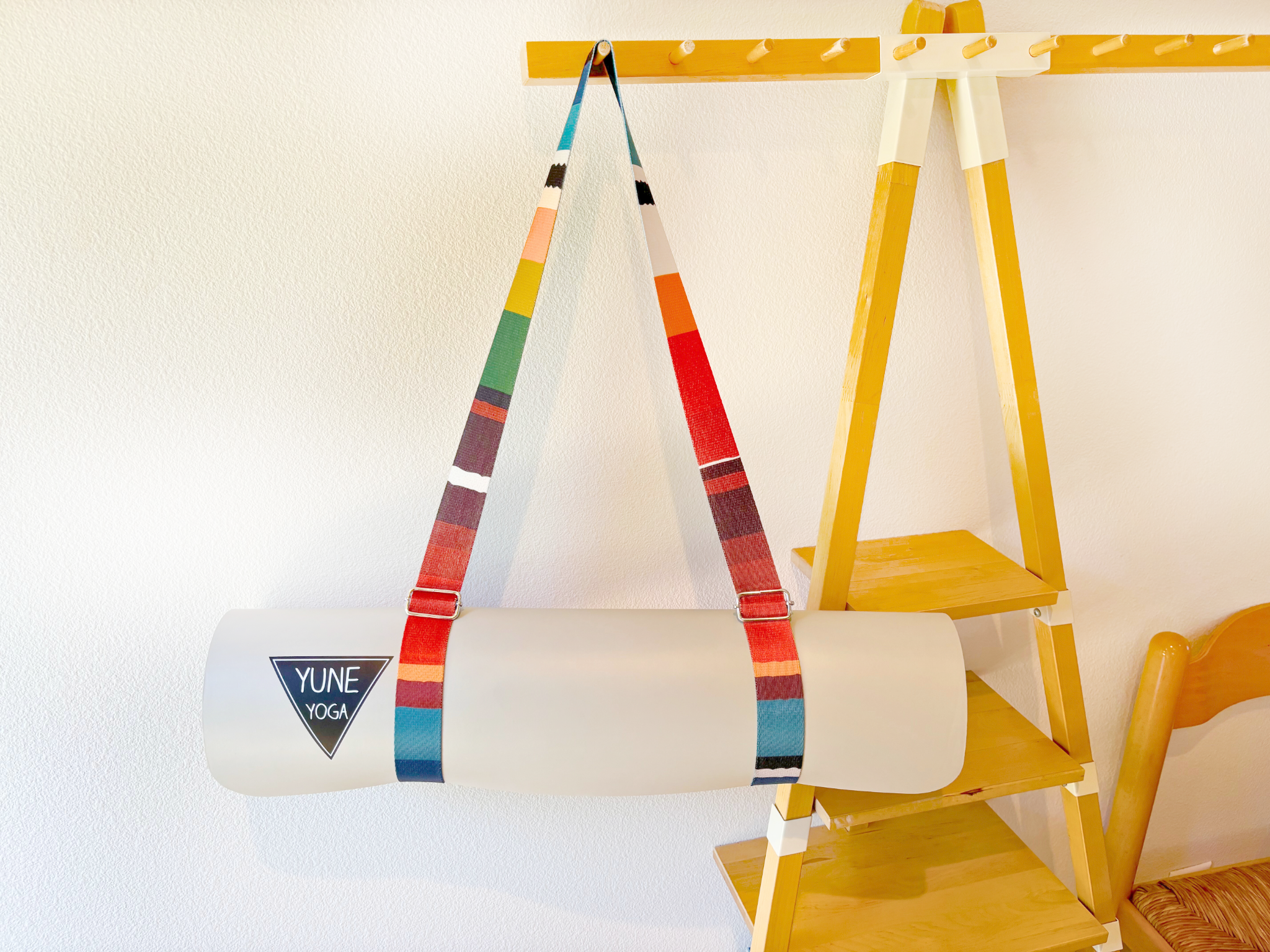 Yoga Strap | Stretching Strap | Metal Buckles | Rainbow | Yune | The Elk Meadow - Yune Yoga