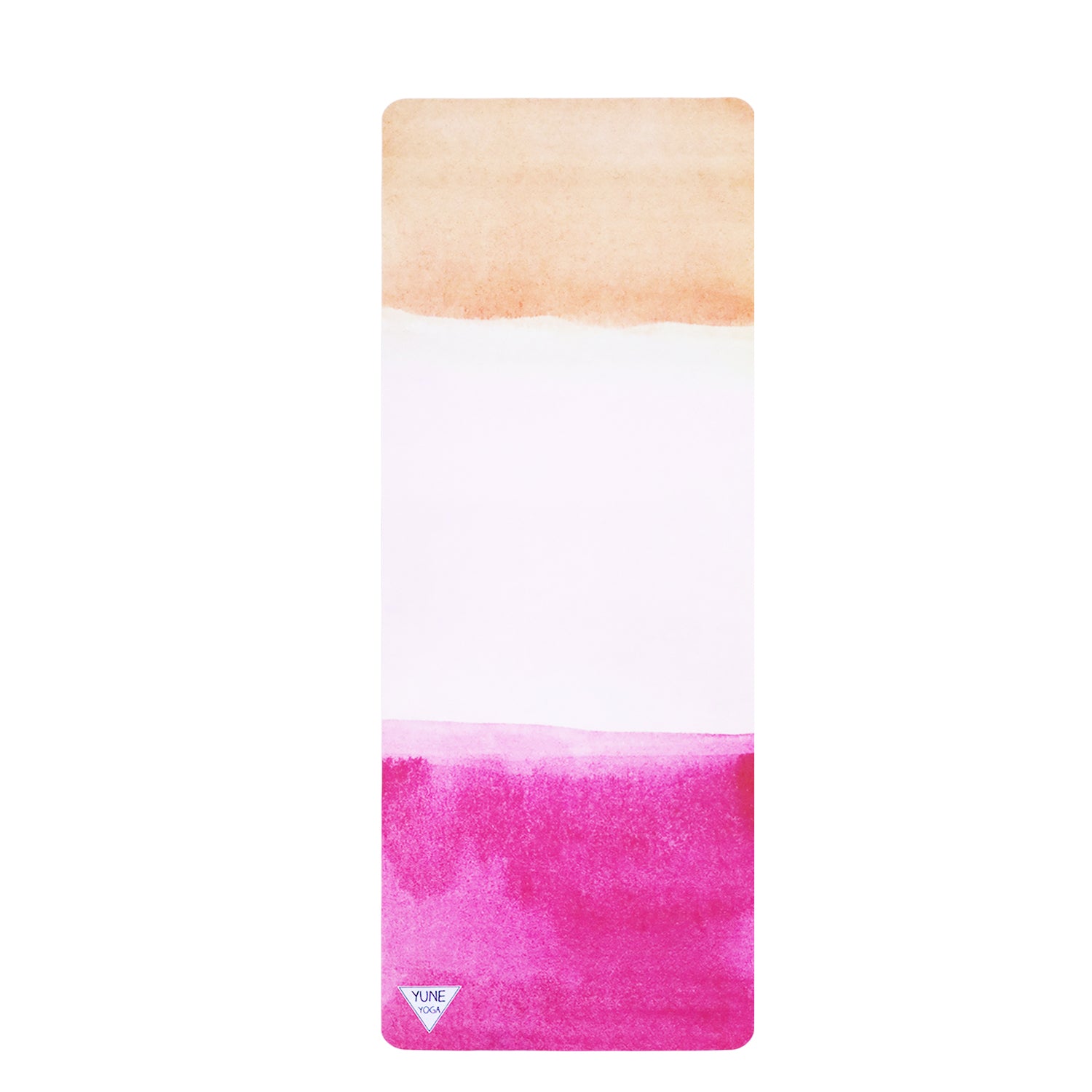 pink folding yoga mat
