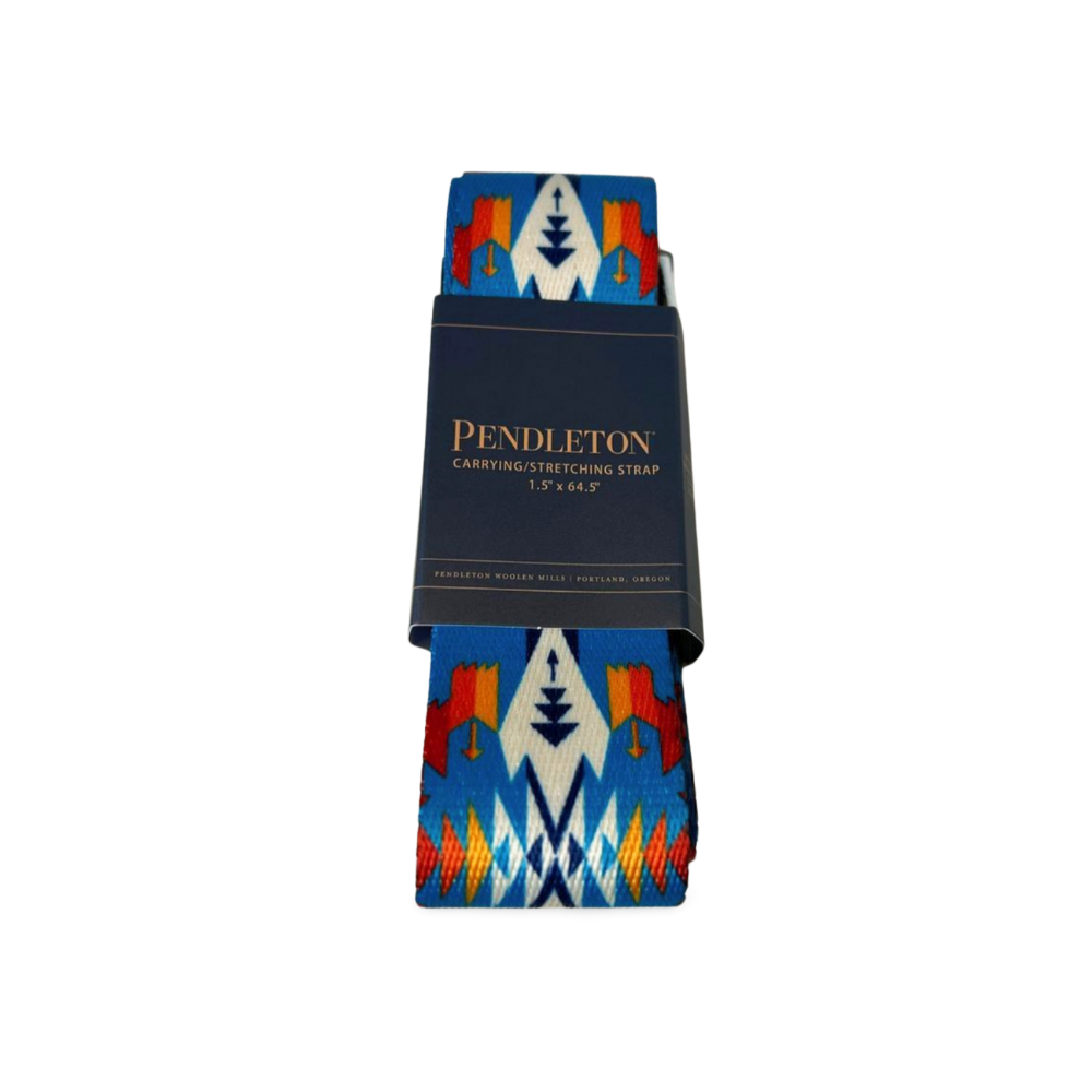 pendleton blue yoga strap