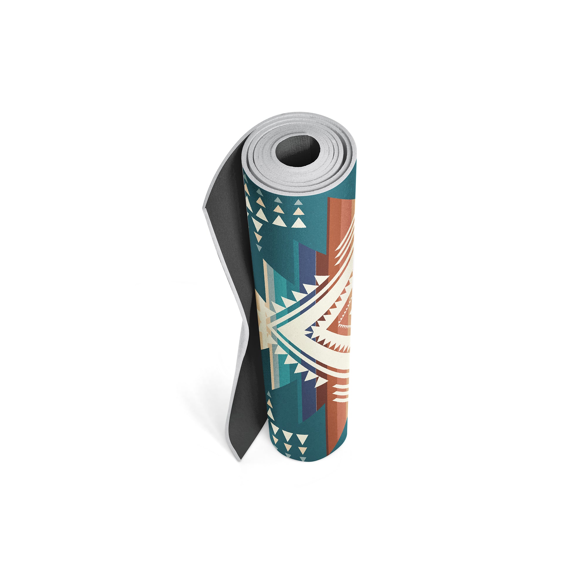 grey yoga mat