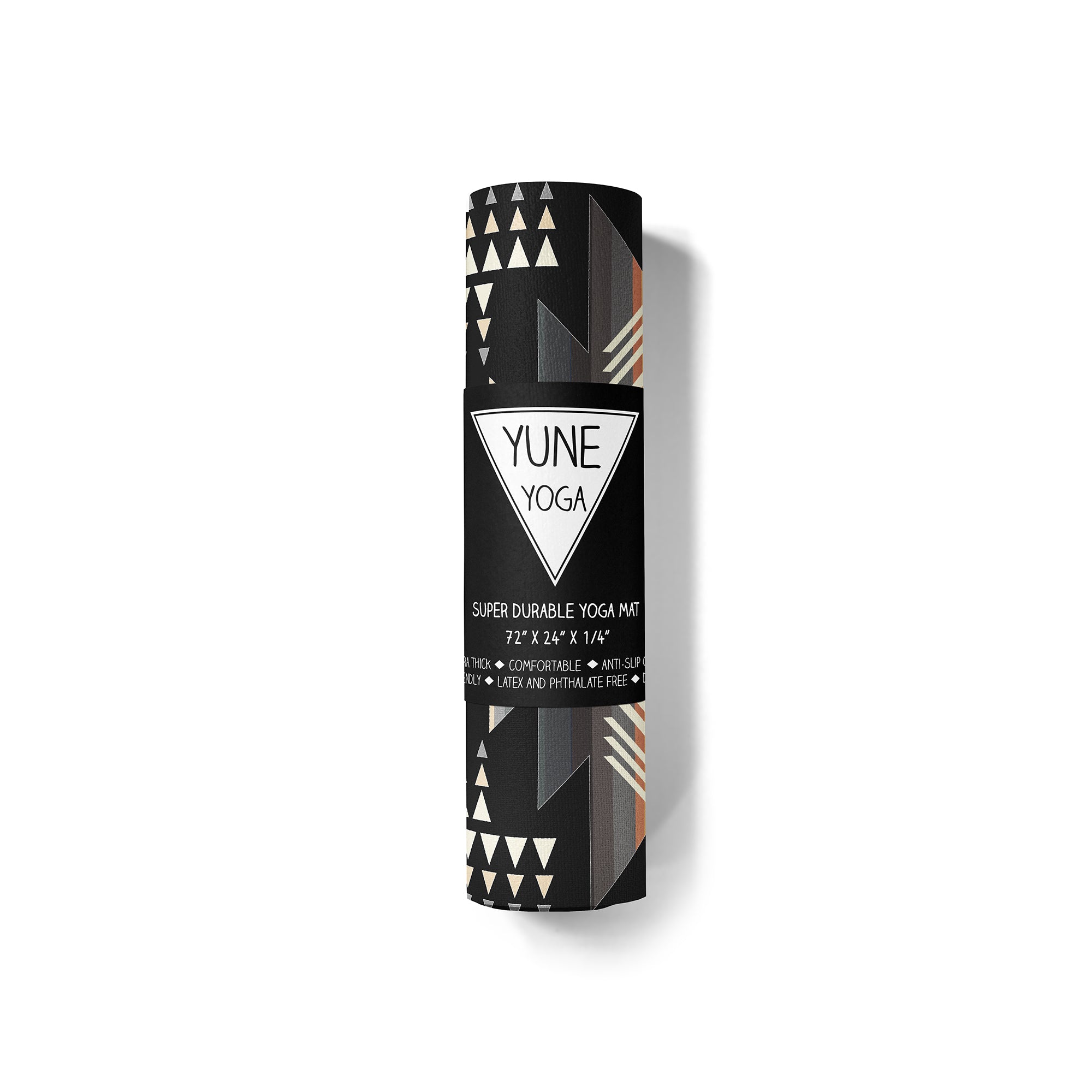 yune black yoga mat