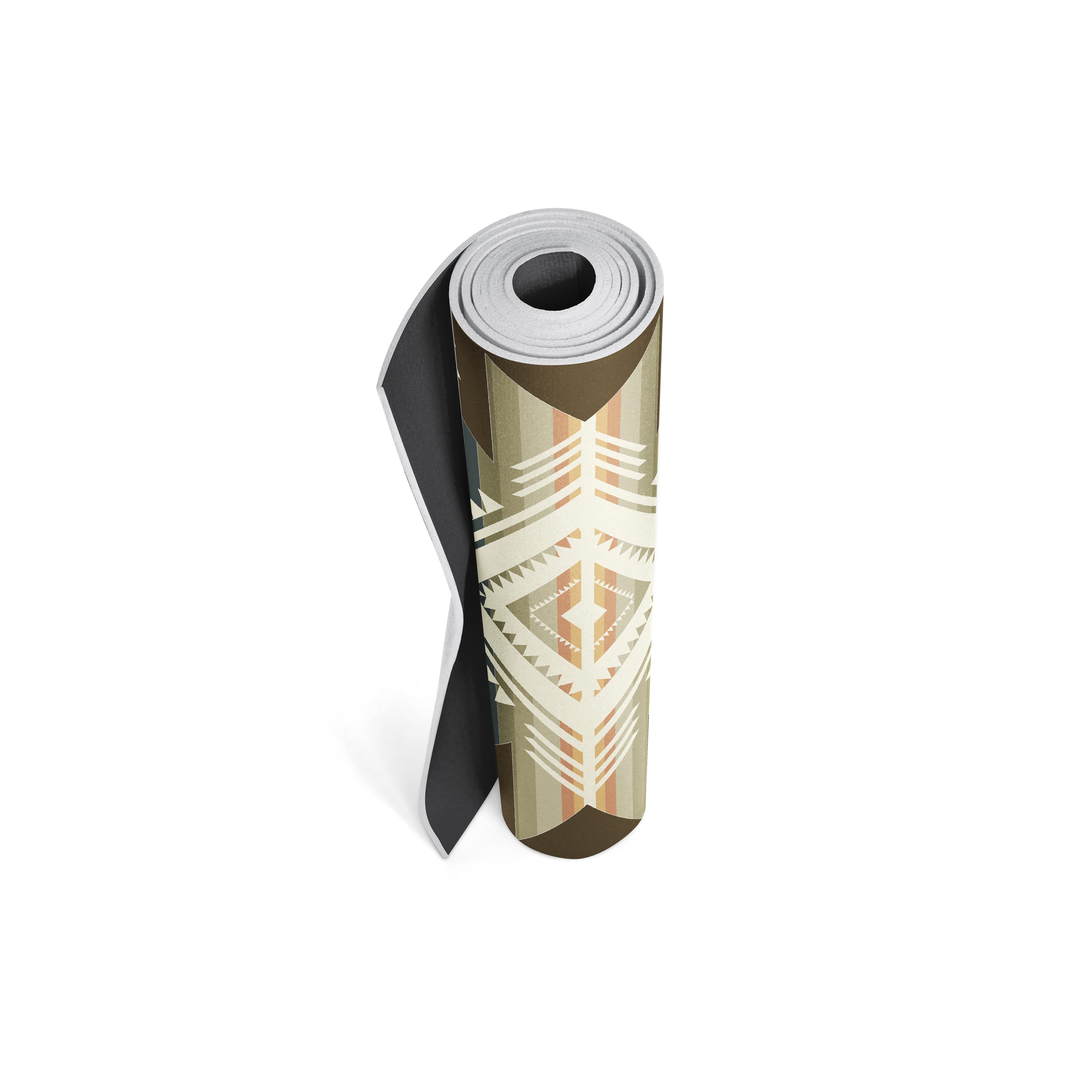 Pendleton Harding Tan PER Yoga Mat Front Lifestyle Shot