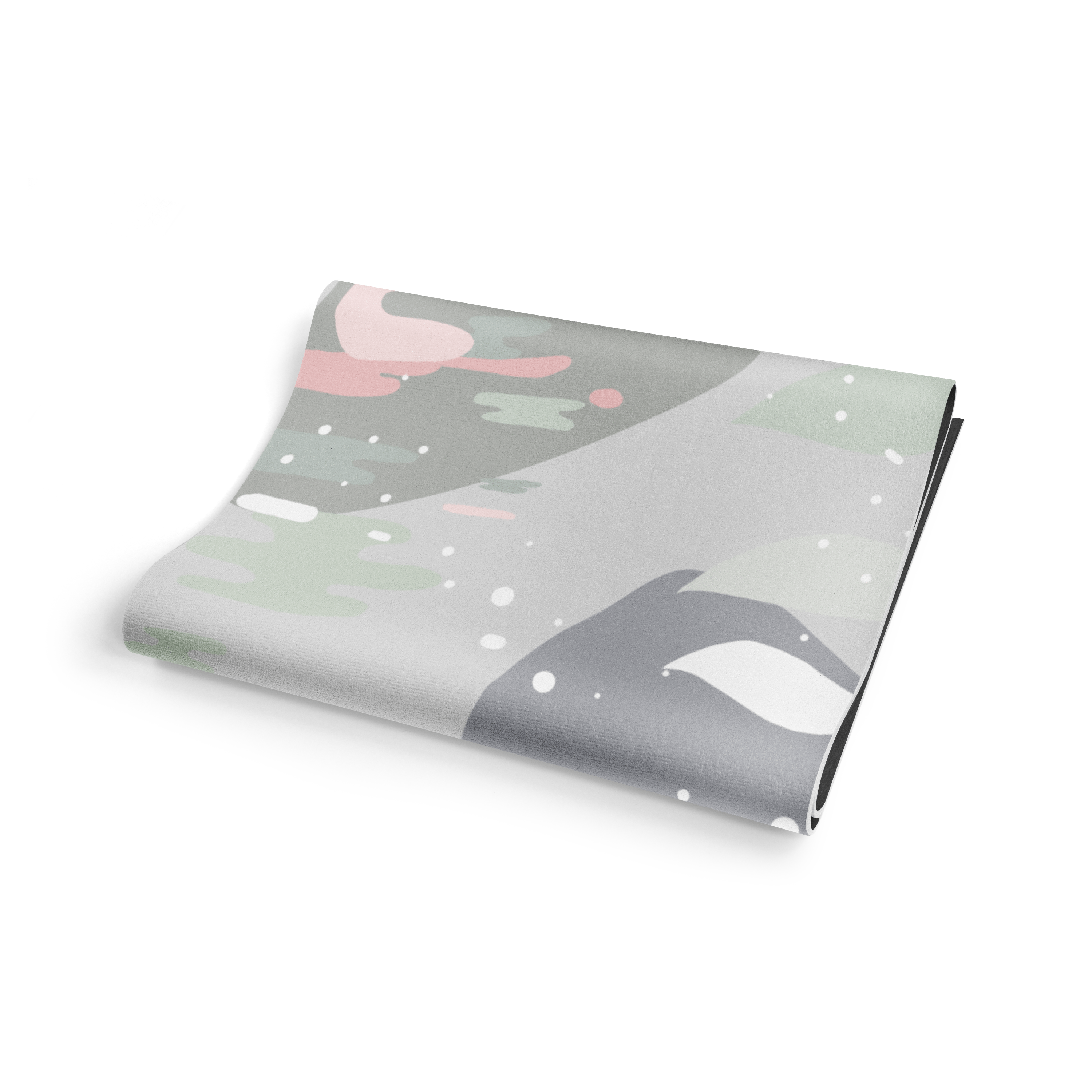 Roll of paper with animal illustrations on a white background