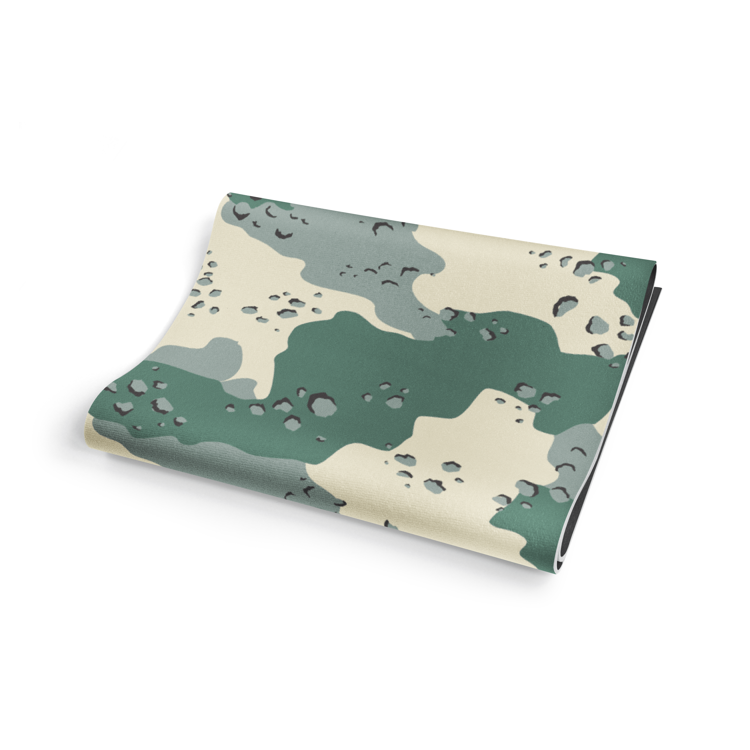 Notebook with a camouflage pattern on a white background