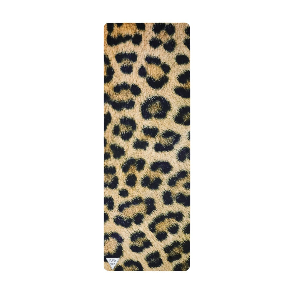 Foldable Travel Yoga Mat | Yoga Mat | Pink | 2mm | Yune Yoga | Leopard - Yune Yoga