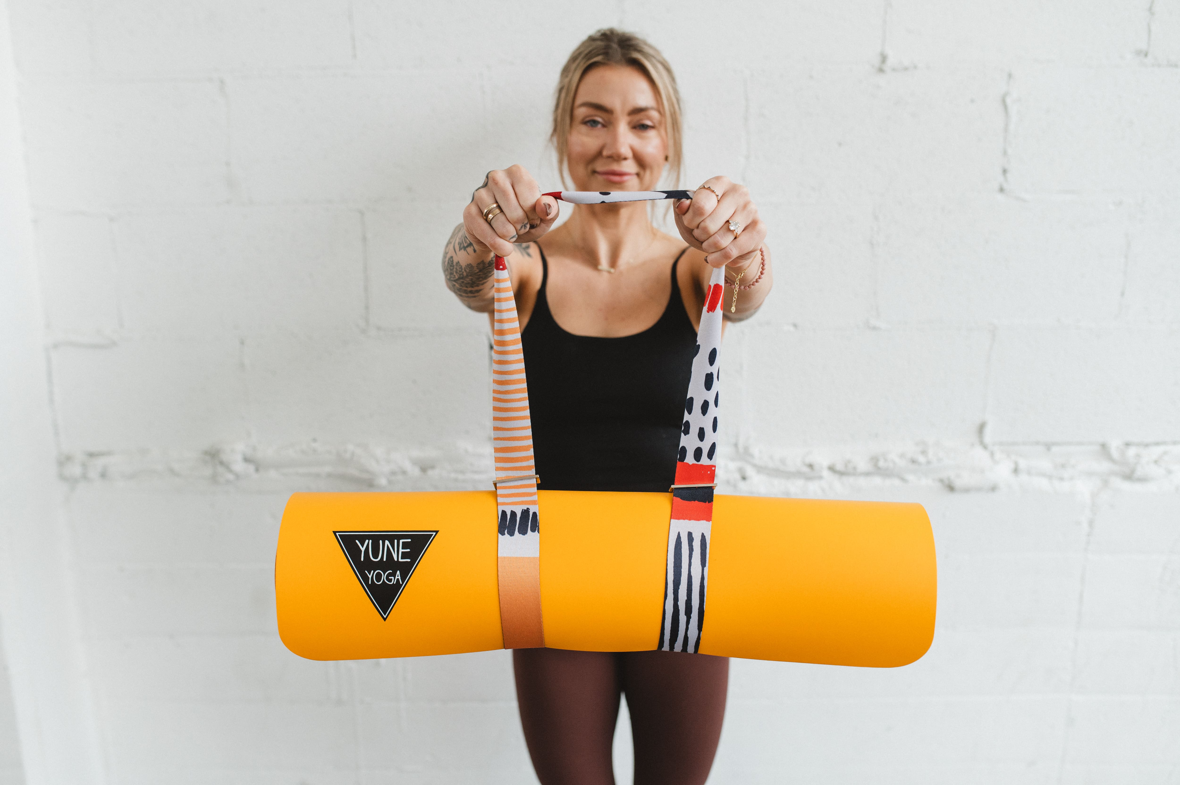 Yoga Strap | Stretching Strap | Metal Buckles | Multi Color | Yune Yoga | The Leo - Yune Yoga