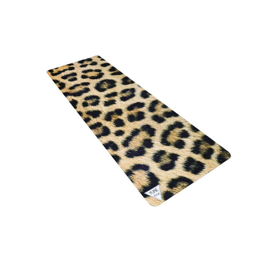 leopard folding yoga mat 