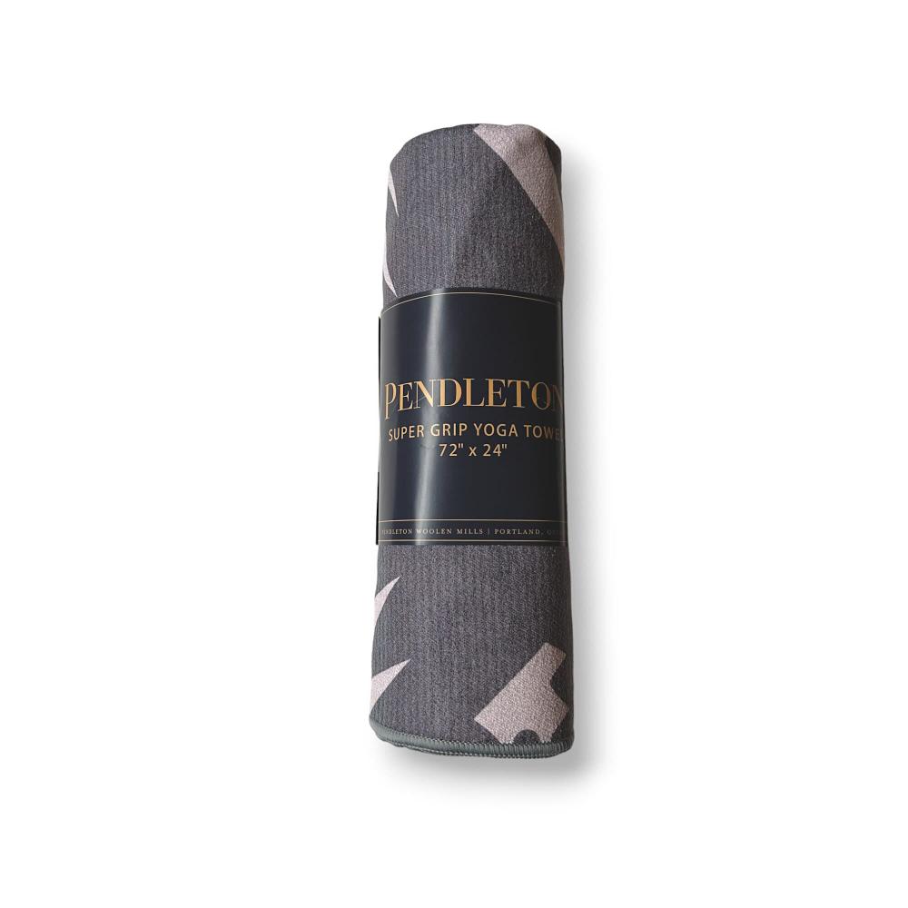 pendleton gray yoga towel