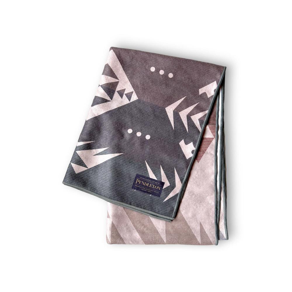 pendleton non slip gray yoga towel