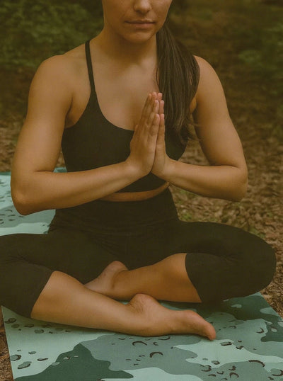 yoga in the forest