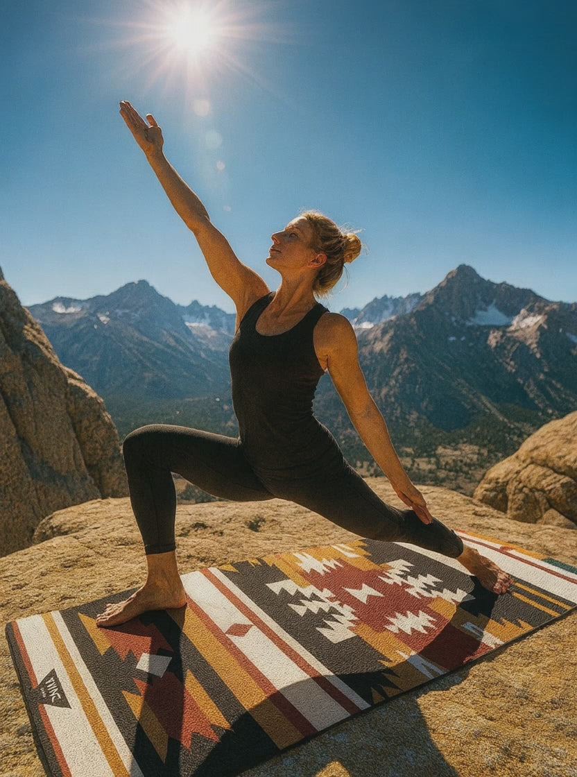 mountain yoga in the afternoon