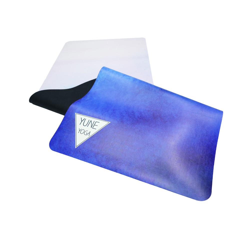 thick blue yoga mat