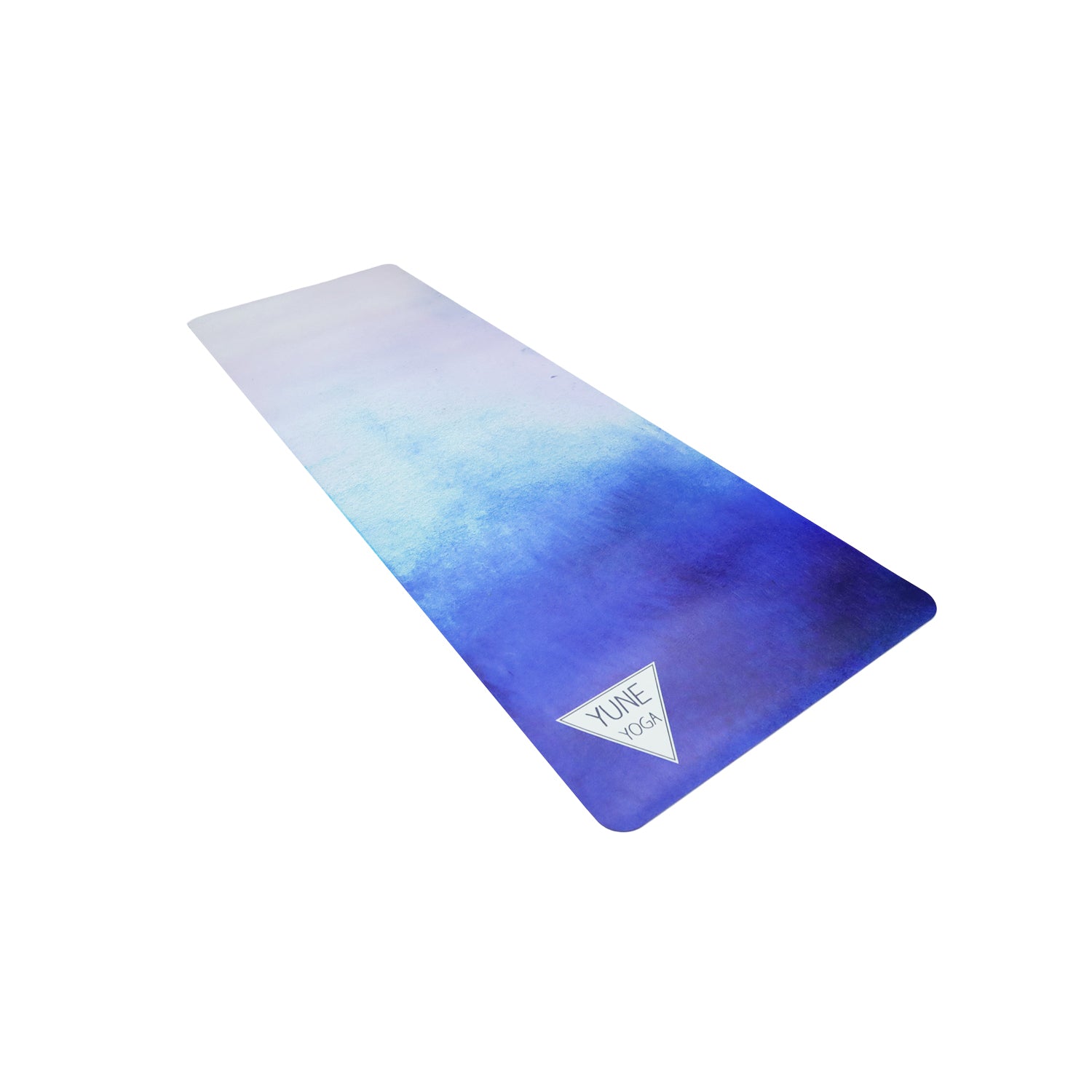 thick blue rubber yoga mat