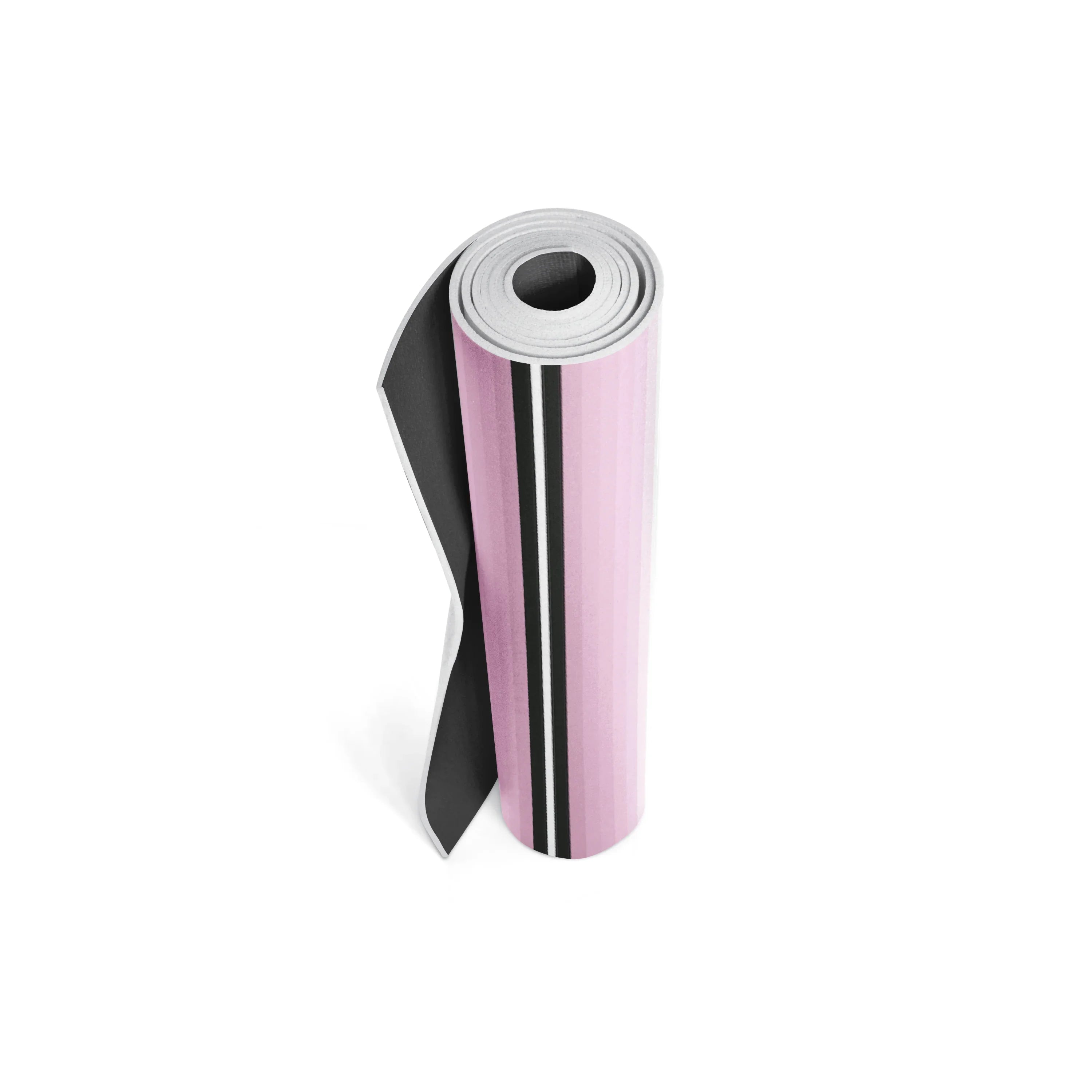 Roll of pink and black vinyl wrap on a white background