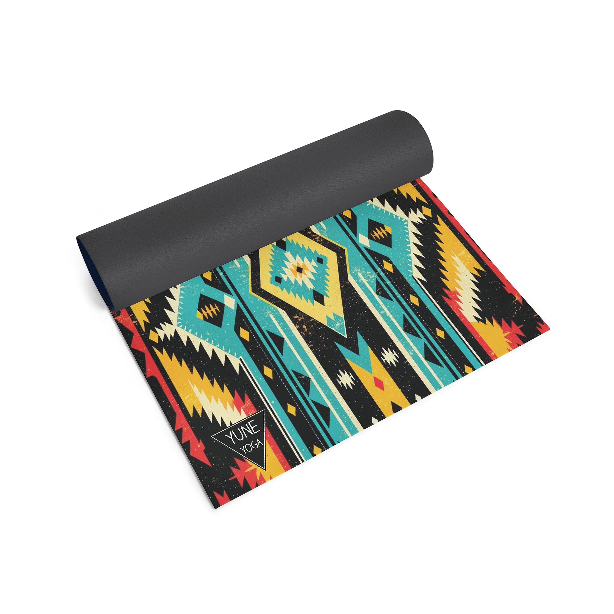 Pendleton Harding Gray Yoga Mat Half Rolled Up