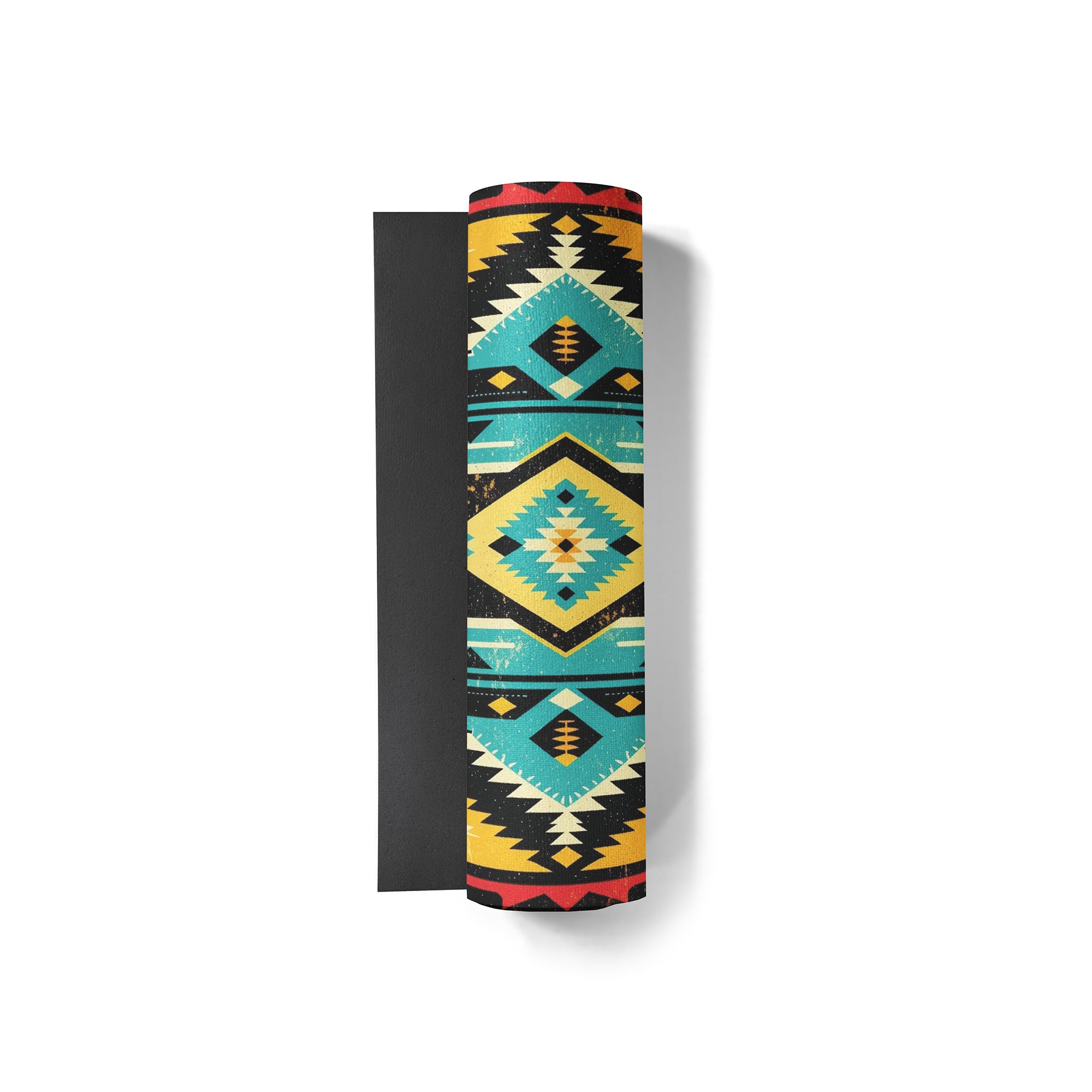 multi colored yoga mat