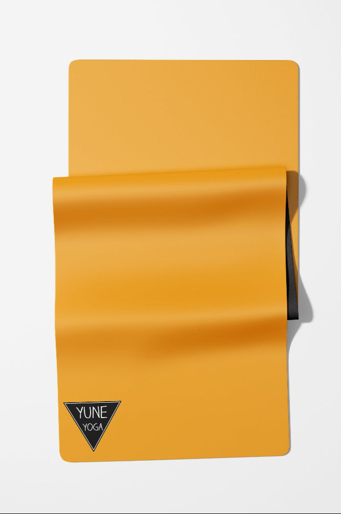 yellow yoga mat