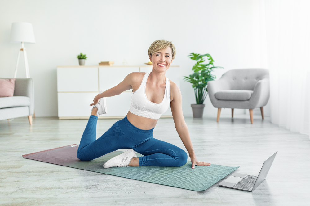 hot yoga mat with cute design