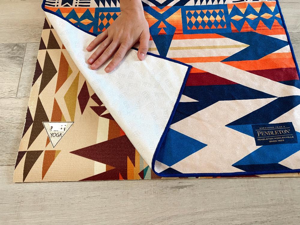 Pendleton x Yune Yoga Fire Legend Yoga Towel Close Up