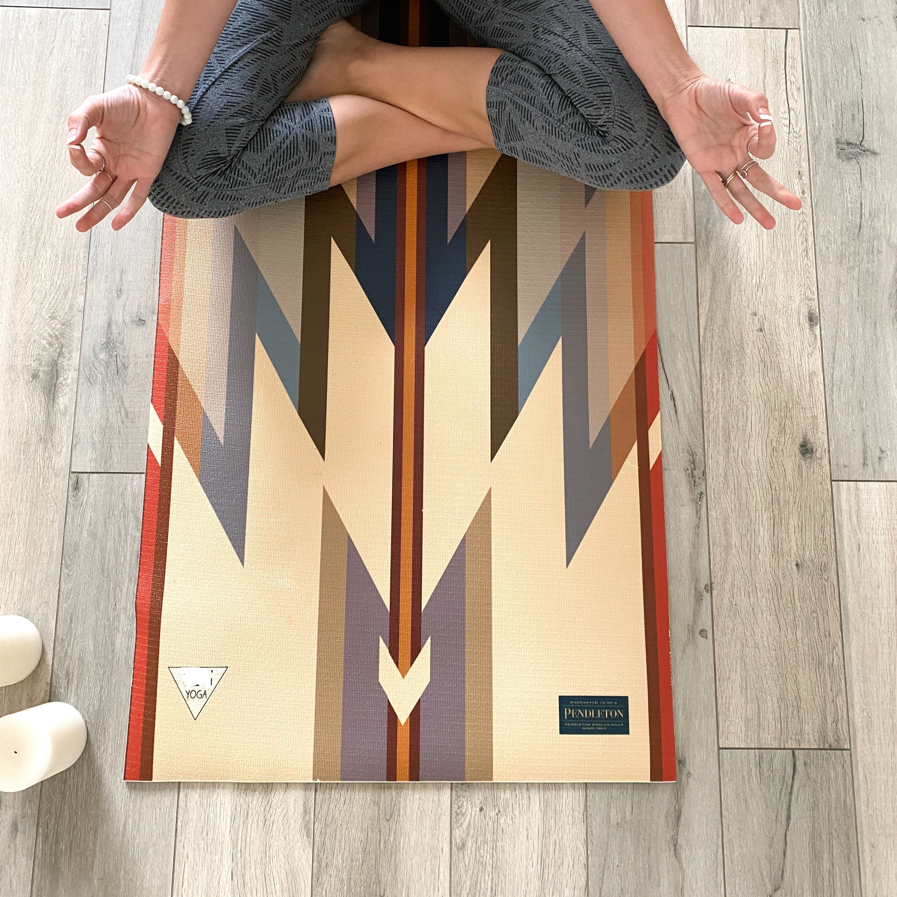 Pendleton Wyeth Trail PER Yoga Mat Lifestyle Shot