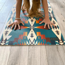 Load image into Gallery viewer, Pendleton Tucson Turquoise PER Yoga Mat Lifestyle Stretch