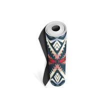 Load image into Gallery viewer, Pendleton Eagle Rock Maroon PER Yoga Mat Rolled Up