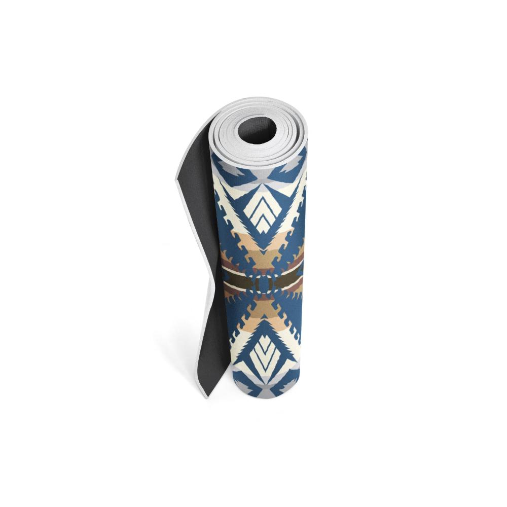 Pendleton Eagle Rock Tan PER Yoga Mat Rolled Up