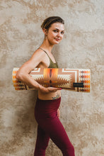 Load image into Gallery viewer, Pendleton Harding Tan PER Yoga Mat Rolled Up Lifestyle Shot