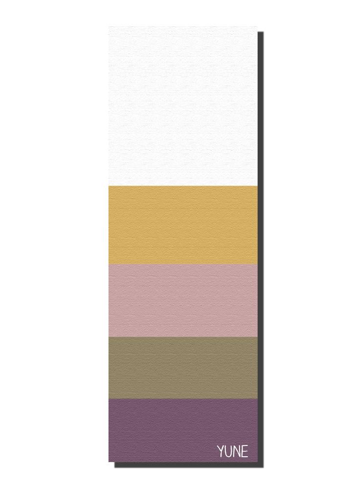 striped yoga mat