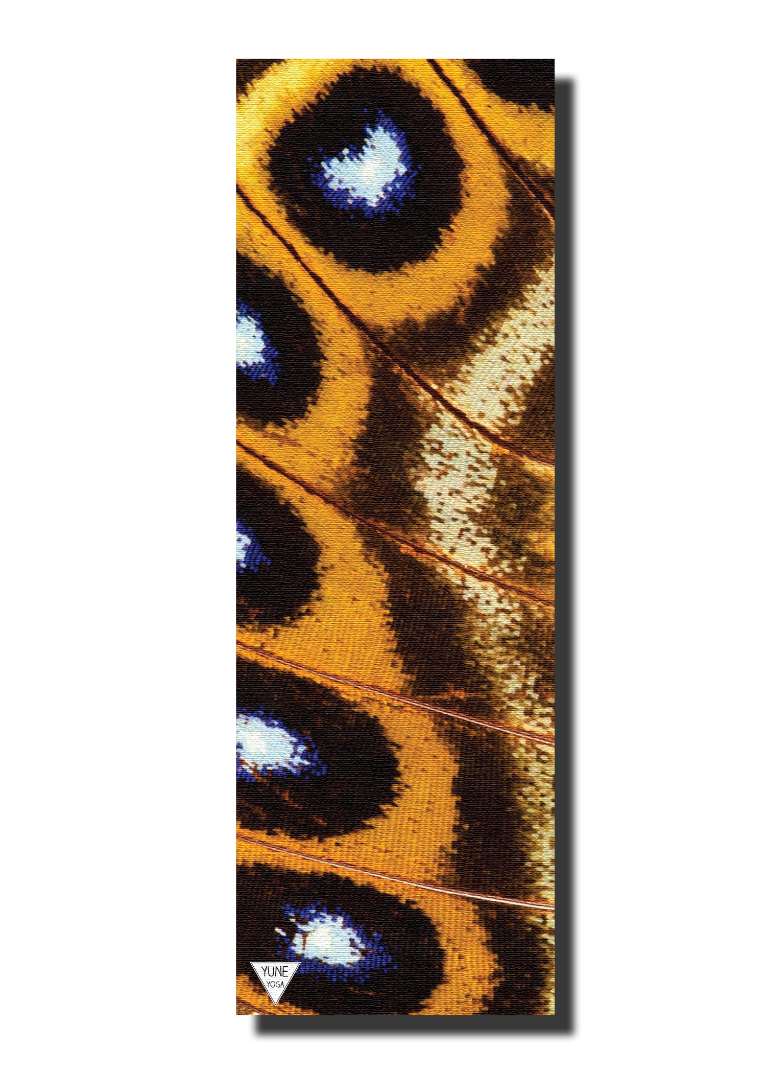 printed yoga mat with butterfly print