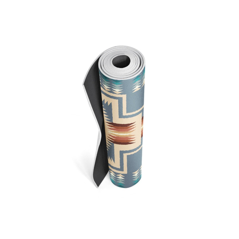 Pendleton Harding Grey PER Yoga Mat Rolled Up